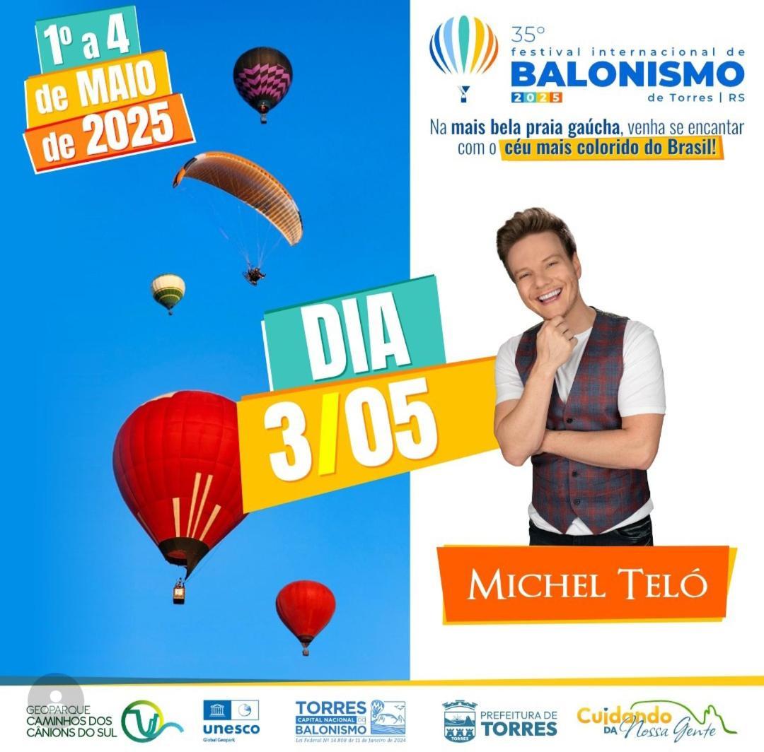Kitnet S2 Em Torres-Rs - Na Mais Bela Praia Gaucha - Cozinha - Banheiro - Ar Condicionado - Tv Smart 32' - Wi-Fi - Estacionamento - Anfitria Superhost No Bnb Экстерьер фото